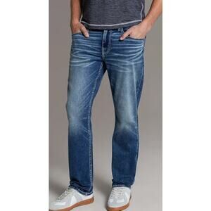 Mens BKE Jake Straight Jean Size 38x34